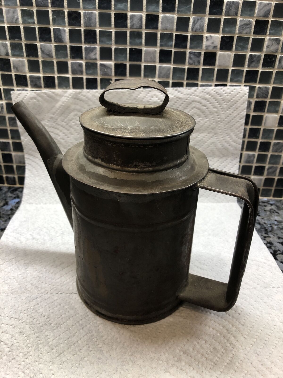 Vintage Metal / Tin Oil Can