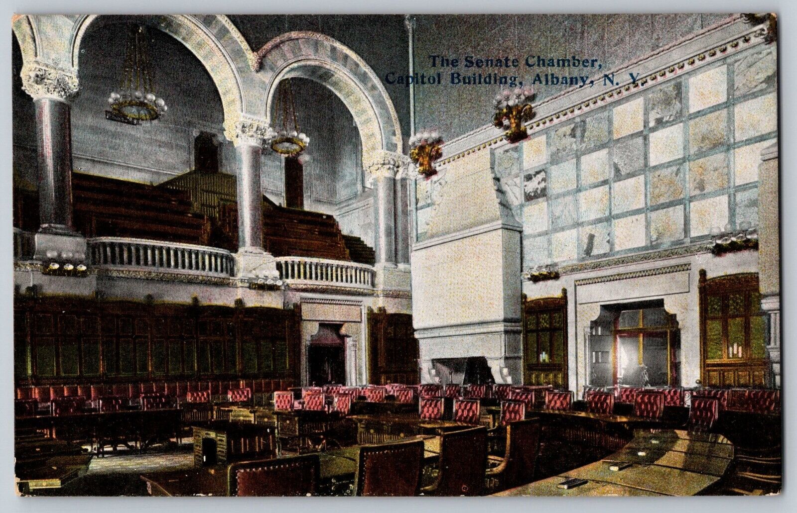 Postcard The Senate Chamber Albany New York B15