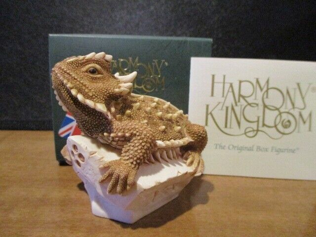 Harmony Kingdom Lone Star Texas Horned Lizard UK Made Box Figurine LE 500 RARE