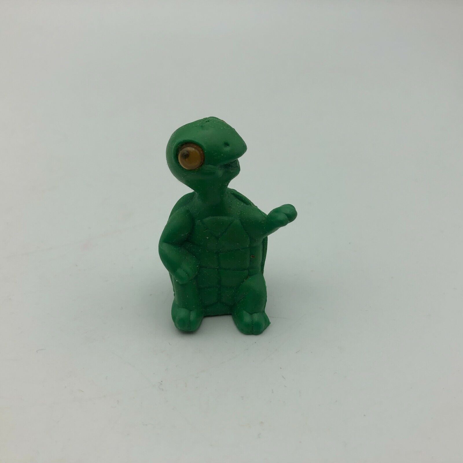 Vintage Green Figural Turtle Pencil Topper 1-1/2\
