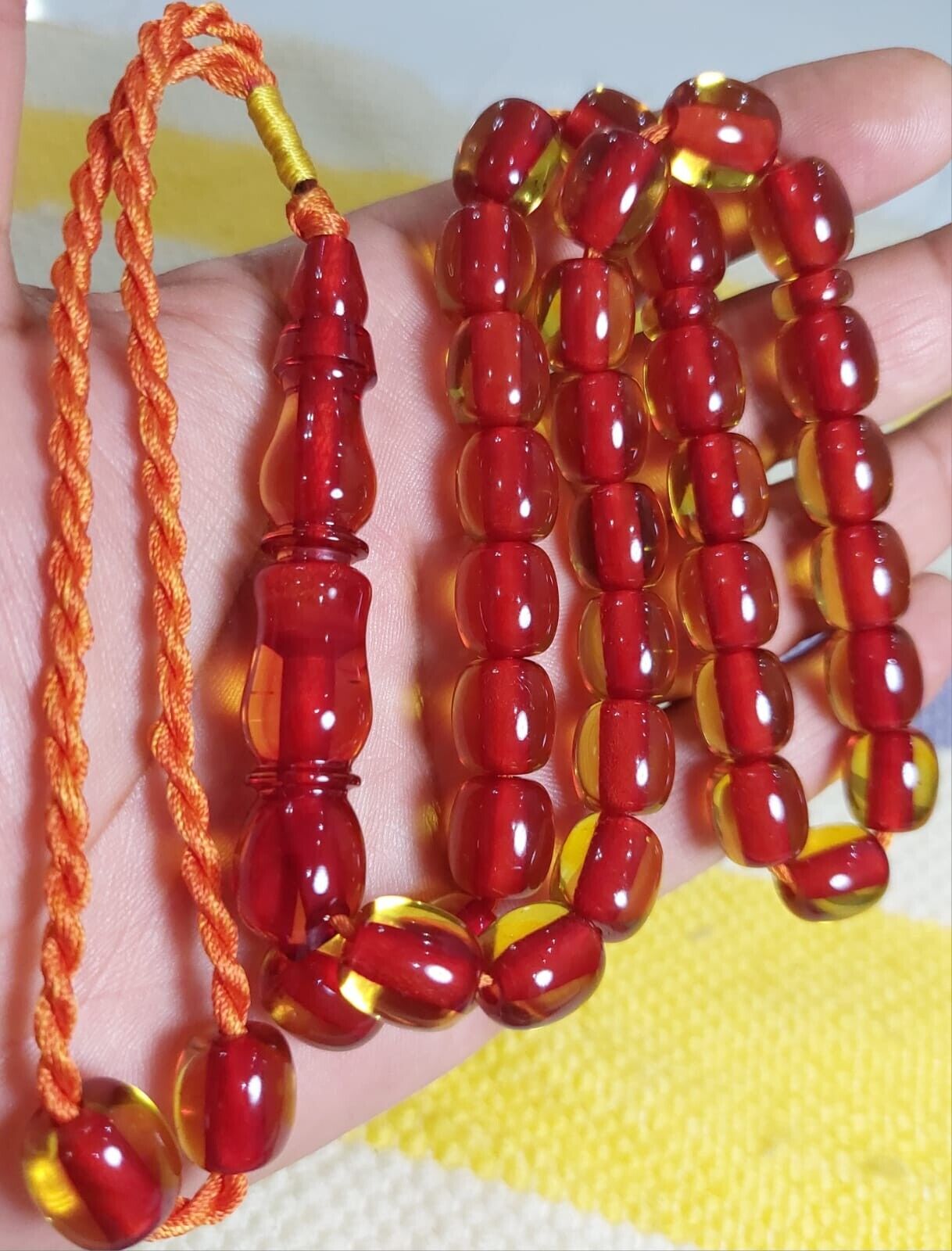 nejaf amber faturan rosary 12*12 mm orginal nejaf beaitiful colection rosary z4