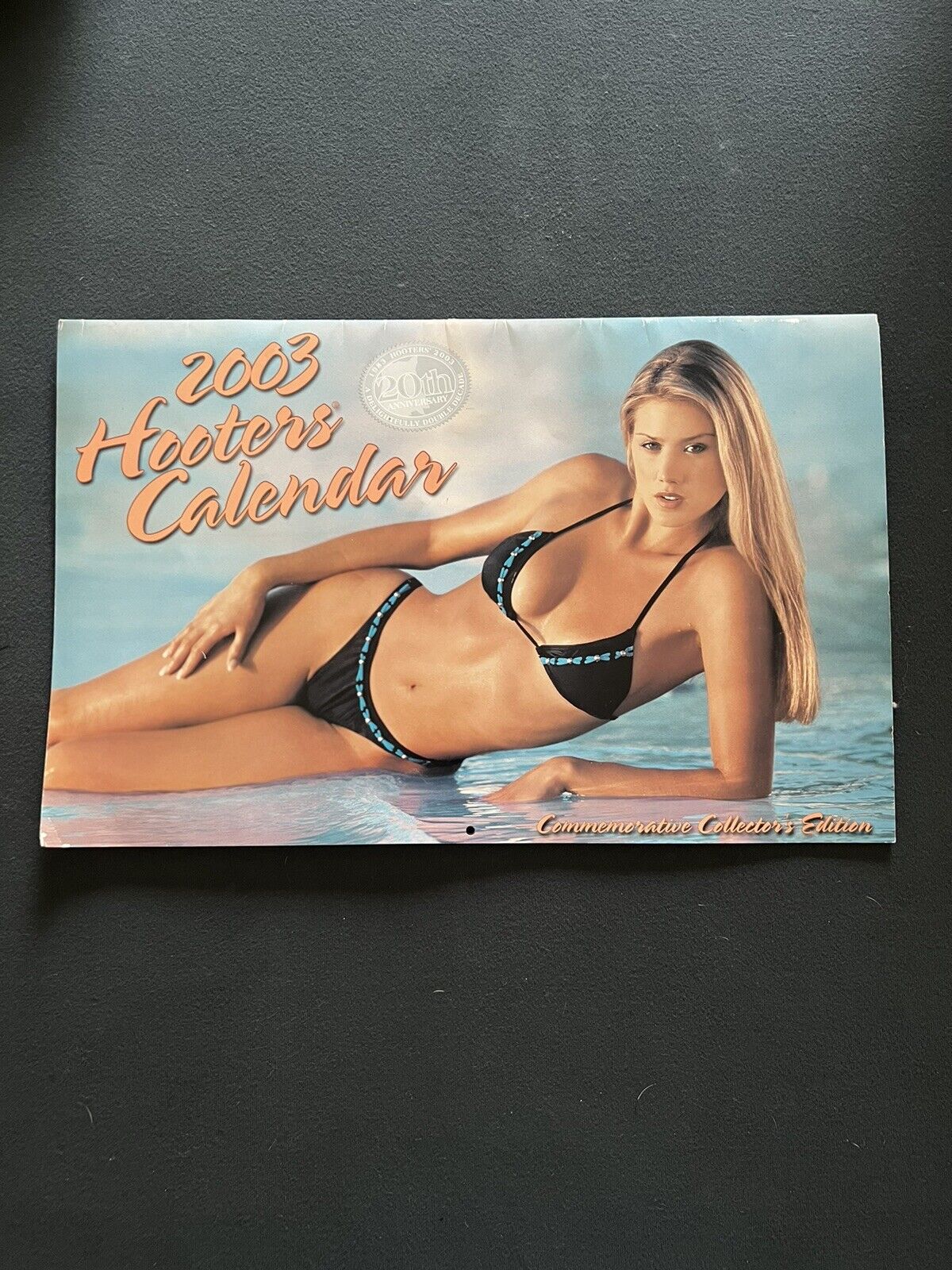 2003 Hooters Calendar 20th Anniversary Commemorative Collectors Edition 11x17 
