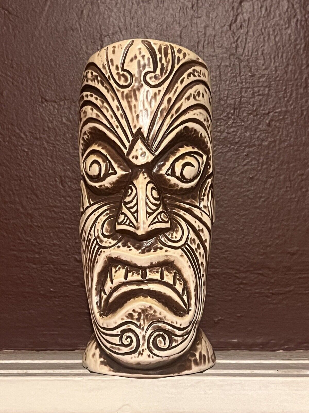 Tiki Diablo Maori Tiki Mug For Trader Vic\'s Bar Limited Edition 20/150 Sold Out