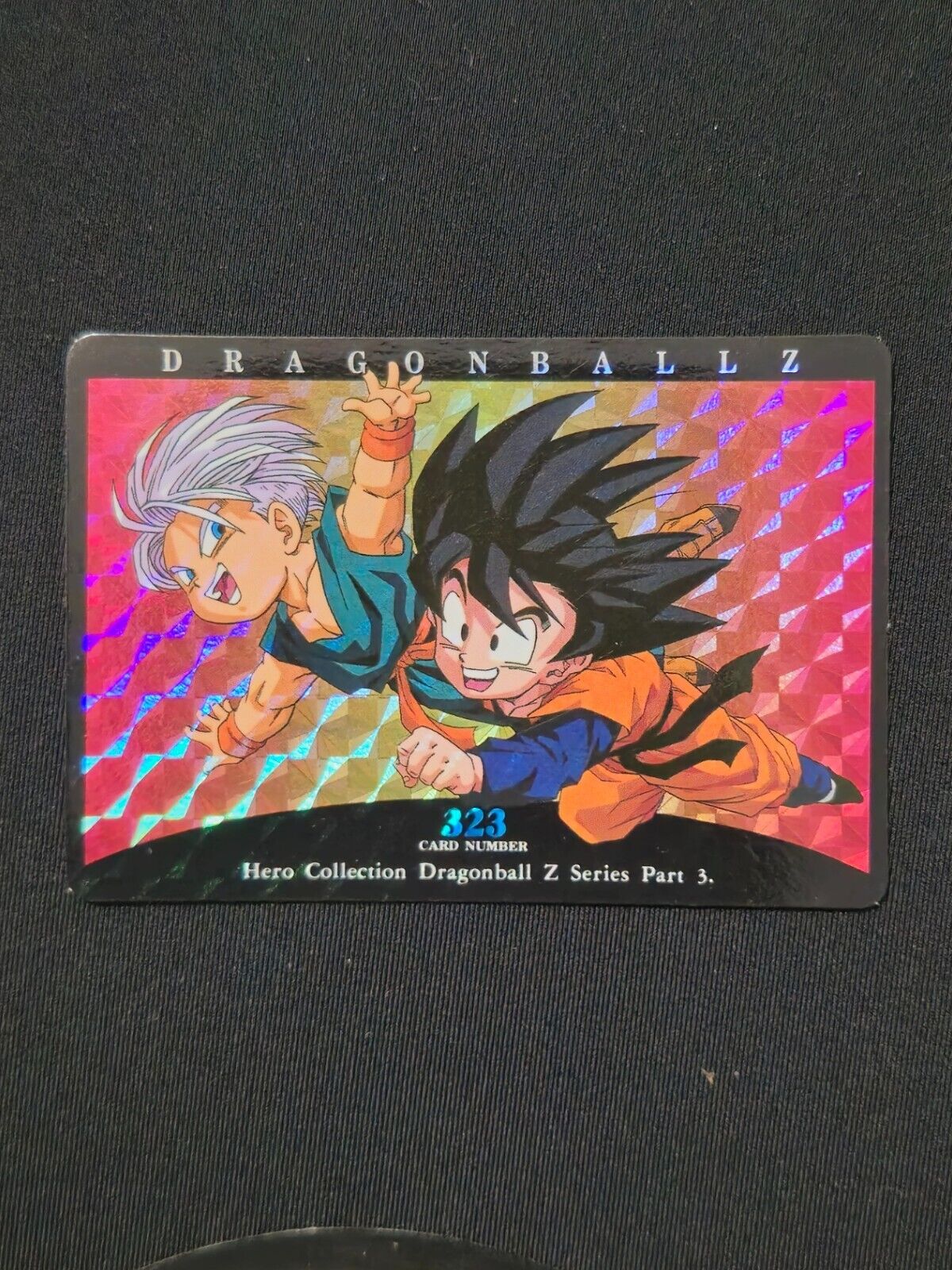 Dragon Ball Z Hero Collection Series 3 Prism Card #323 Goten and Trunks 1995