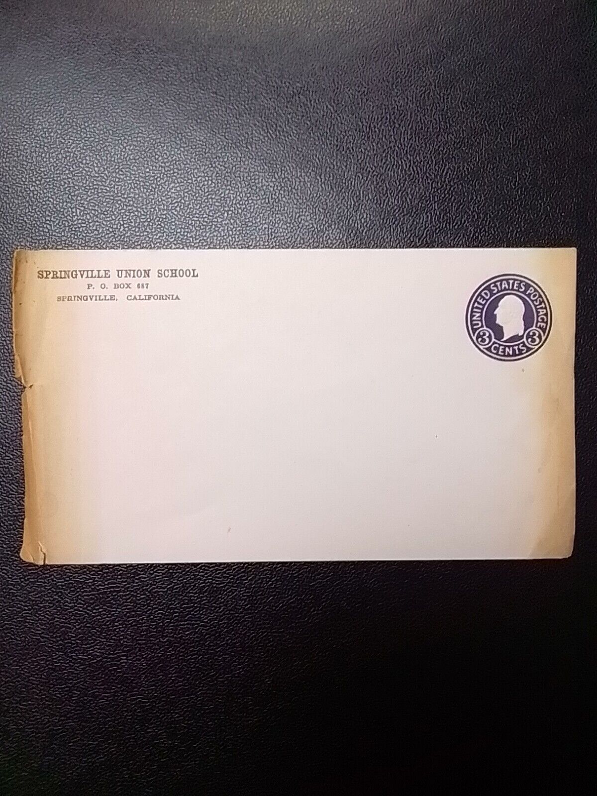 Vintage Prestamped Envelope Ephemera 3 Cents