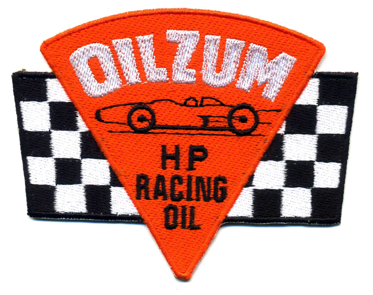 oilzum patch badge HP racing oil motorcycle hot rod service station gasoline 