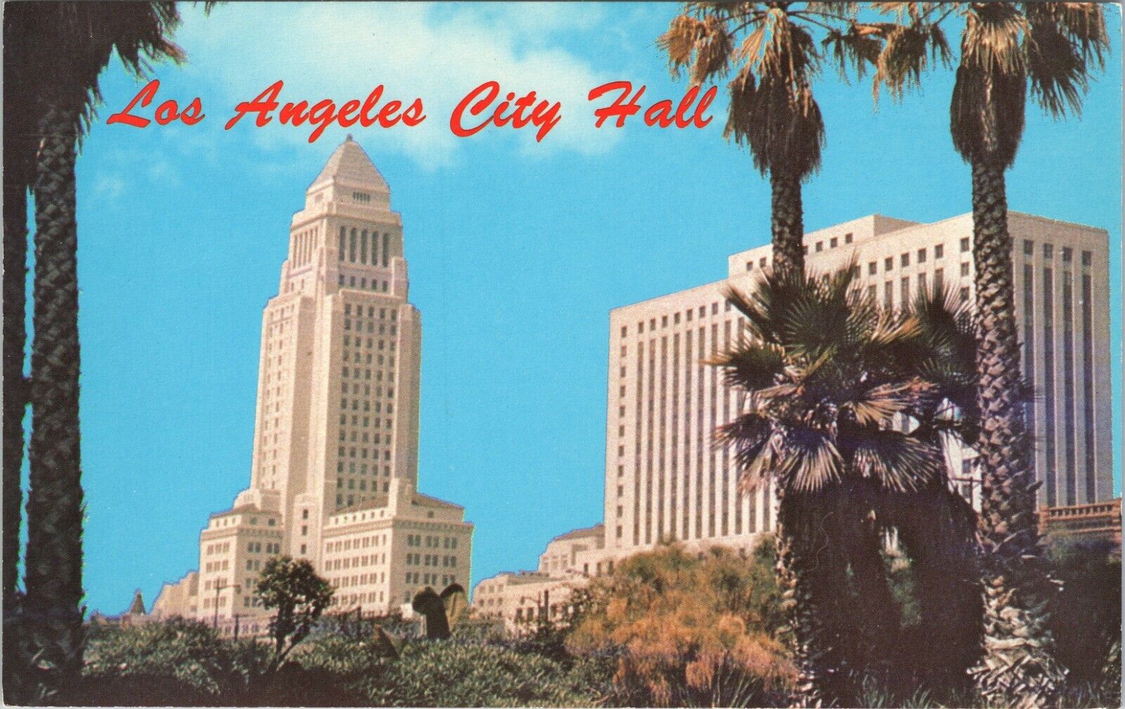 Los Angeles County City Hall California Vintage Vtg Postcard CP332