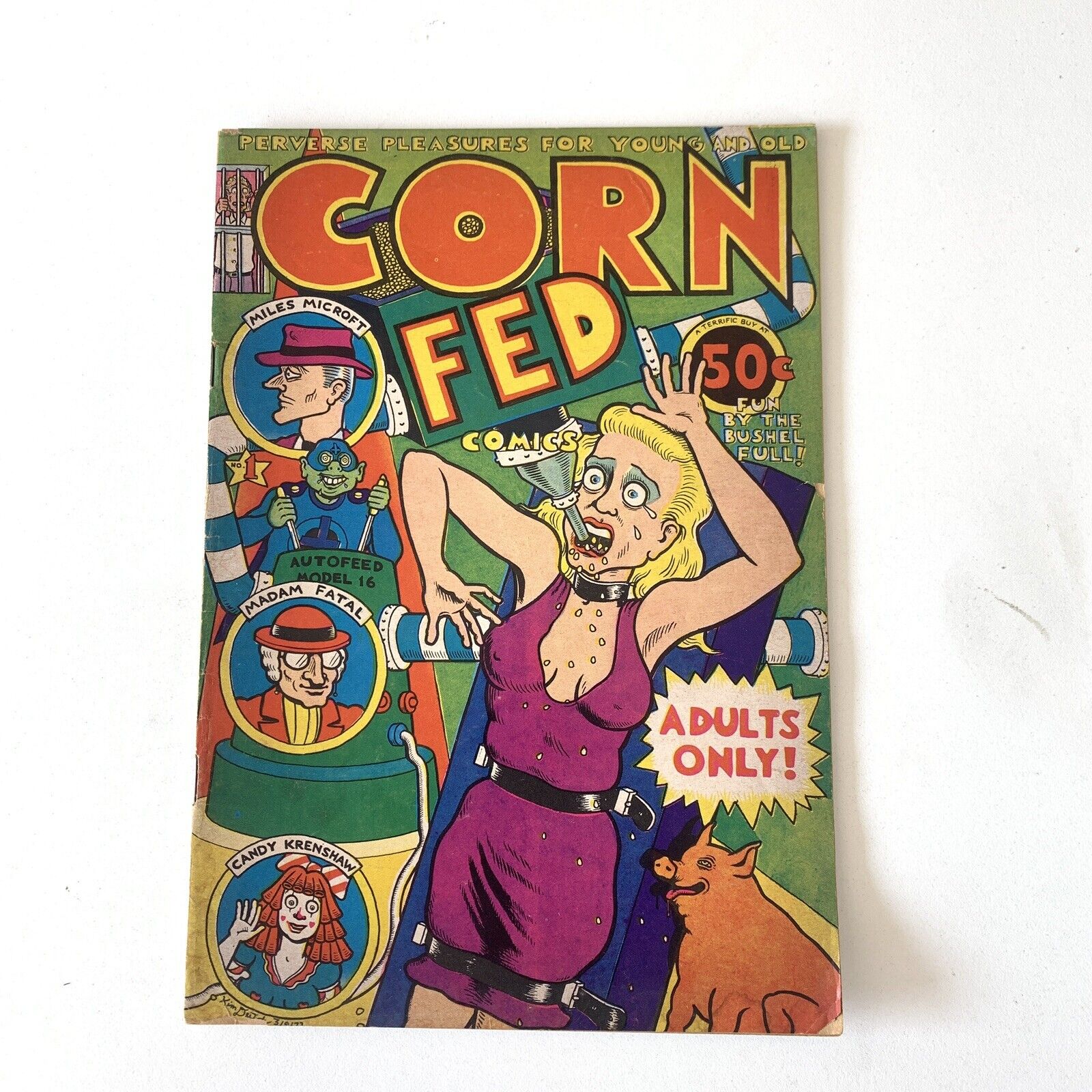 1972 CORN FED COMICS UNDERGROUND COMIC BOOK NO. 1 BY KIM DEITCH