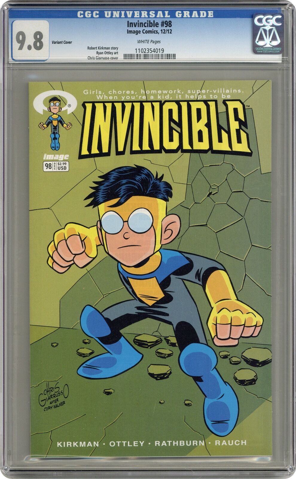 Invincible #98B Giarusso Variant CGC 9.8 2012 1102354019
