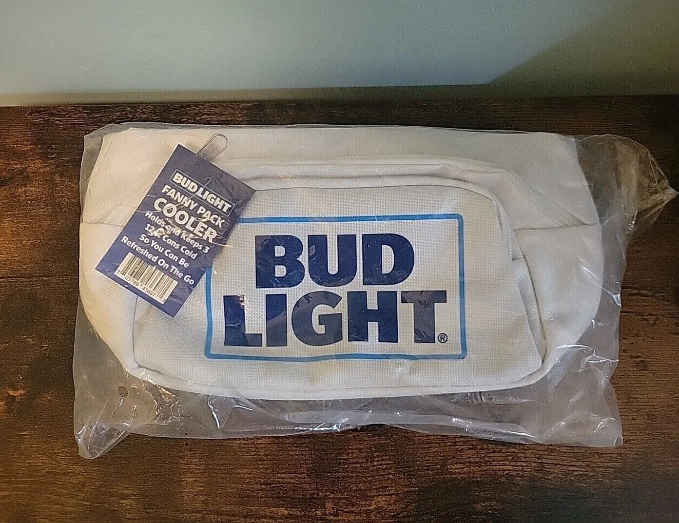 Bud Light Fanny Pack Cooler, Insulated Fanny Pack for Beer and Beverages, Portab