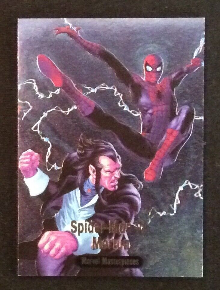 2016 Marvel Masterpieces Battle Spectra #4 SPIDER-MAN VS MORLUN Insert Card BS-4