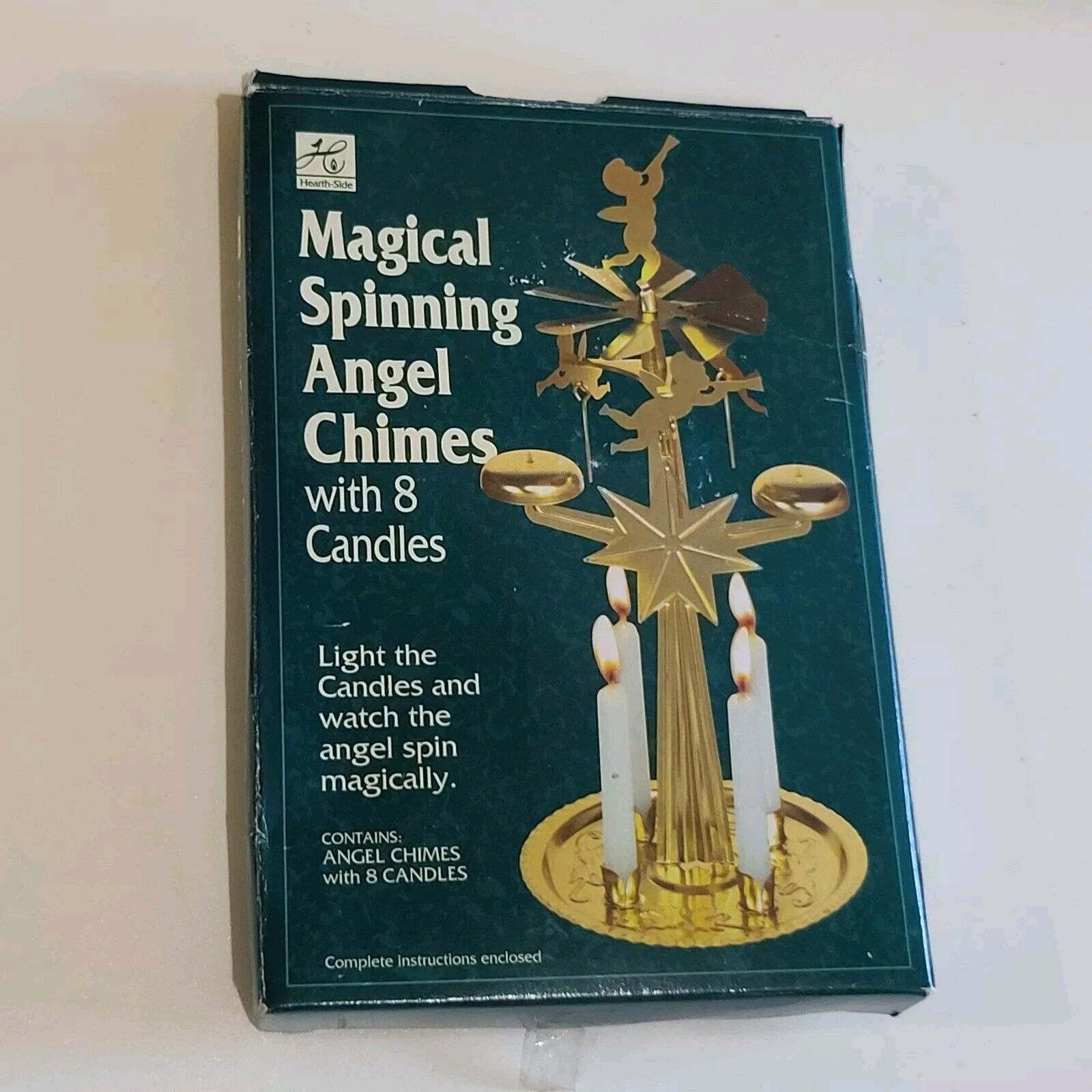 Hearthside Magical Spinning Angel Chimes 8 Candles Angels Spin Vintage NOS