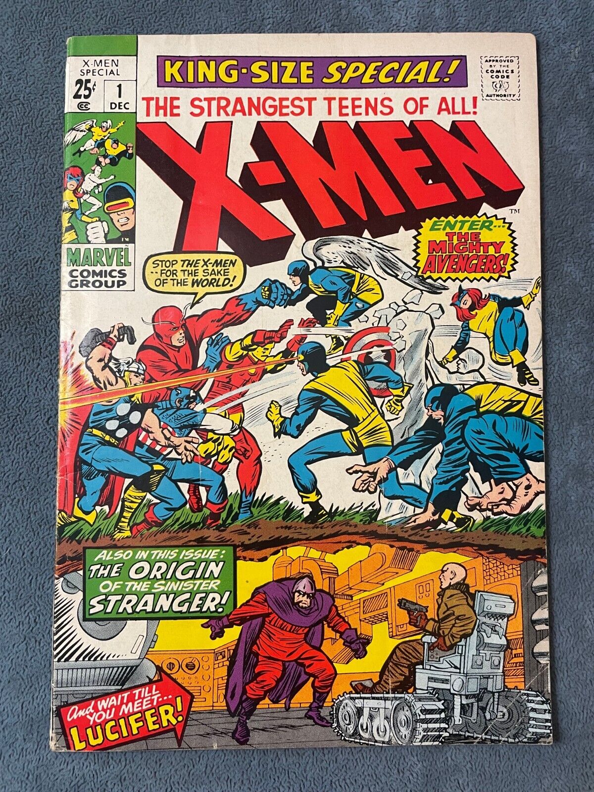 King Size Special X-Men #1 1970 Marvel Comics Stranger Key Issue Jack Kirby VG