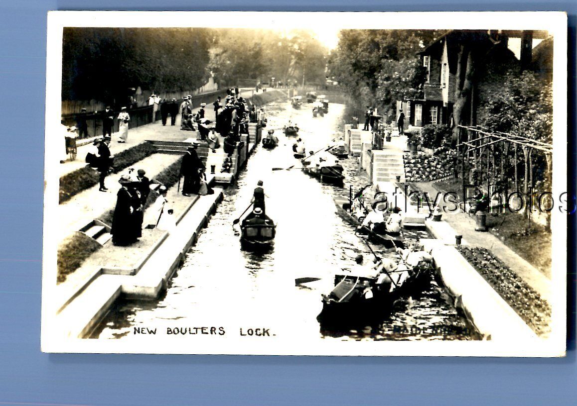 REAL PHOTO RPPC A_2496 NEW BOULTERS LOCK