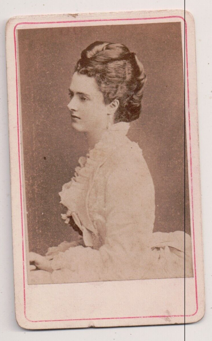 Vintage CDV Georgina Ward, Countess of Dudley British noblewoman