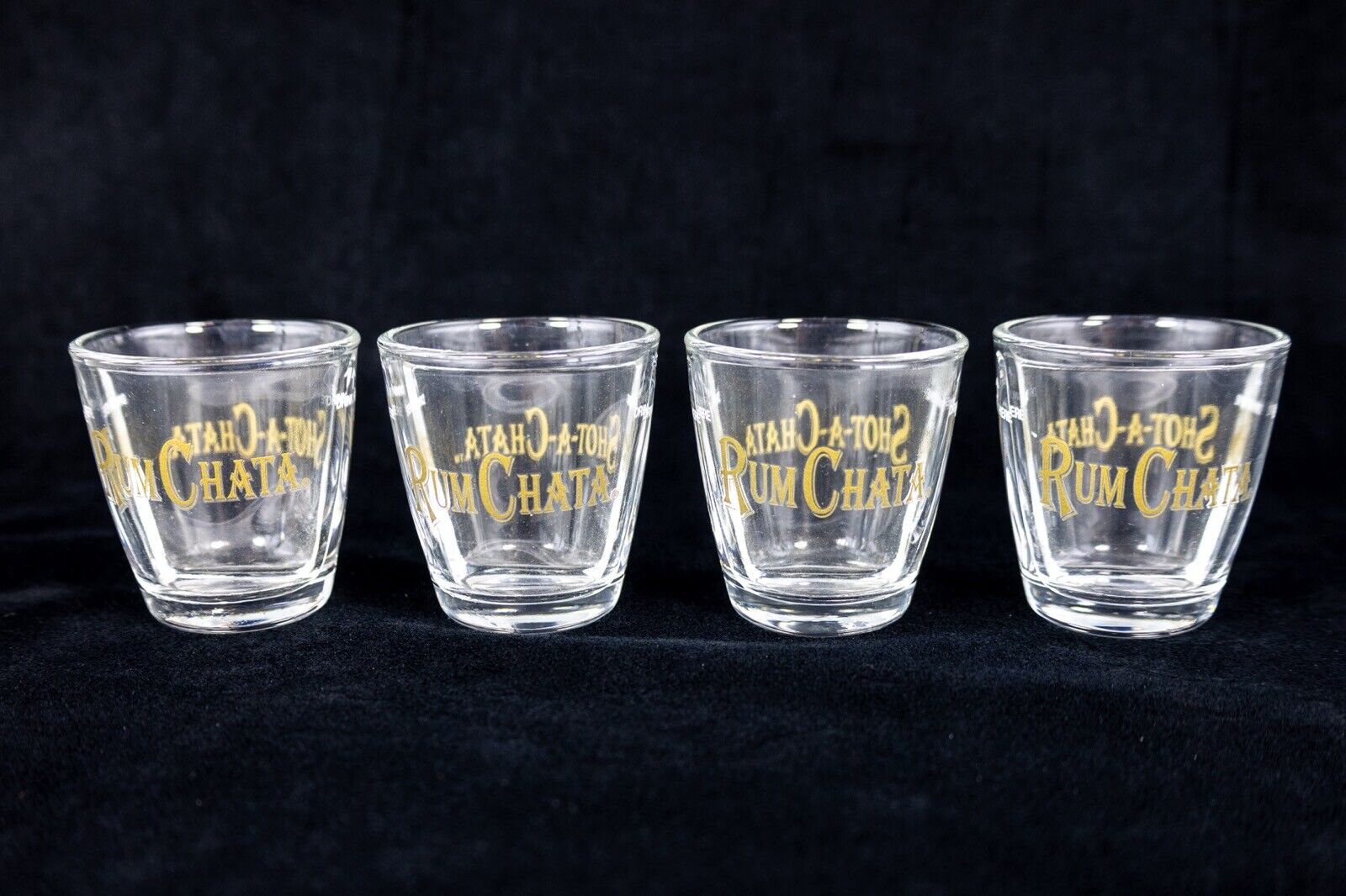 (4) New Rum Chata Shot-A-Chata Divided Shot Glasses Barware