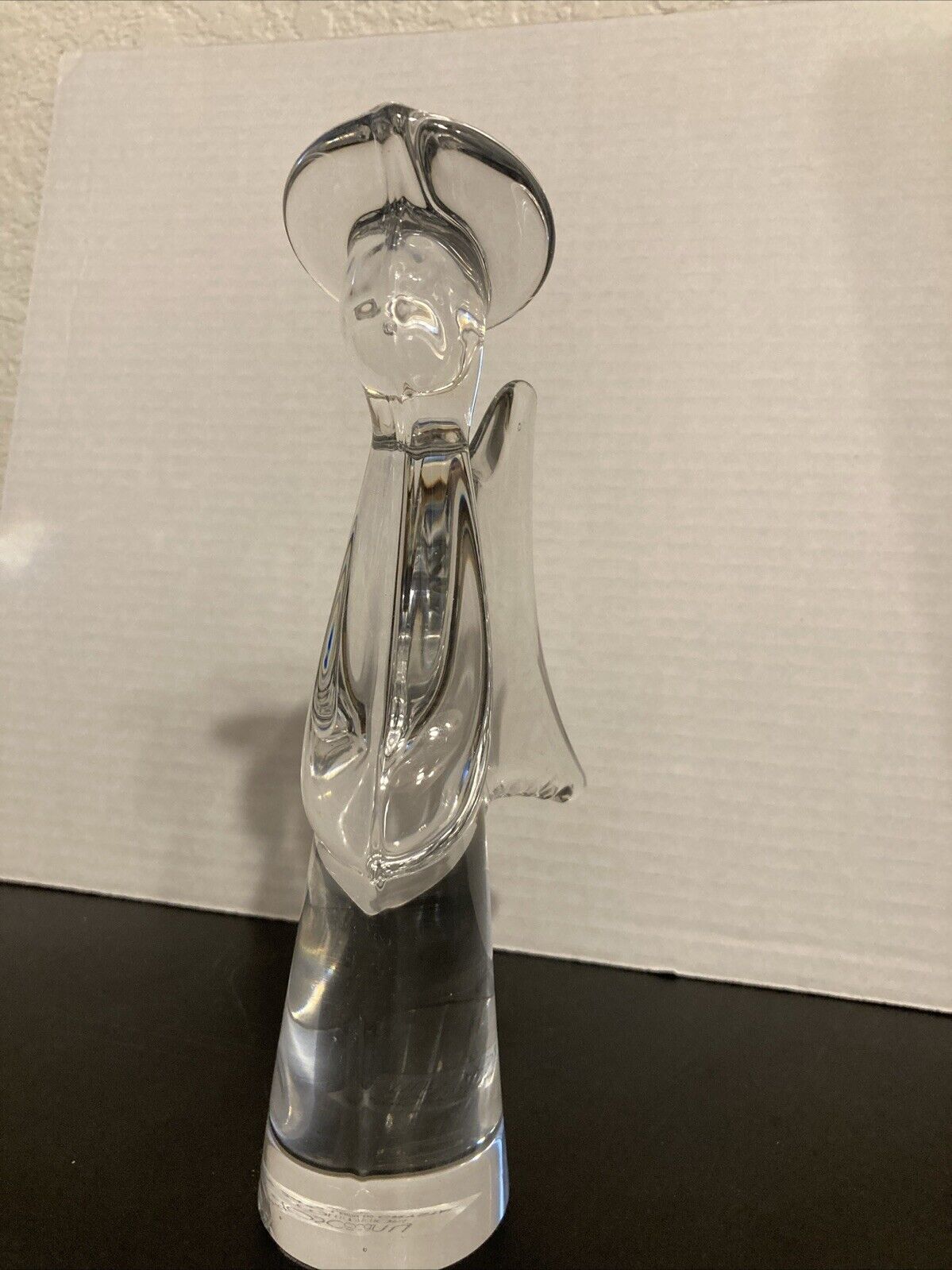 Vintage Toscany Collection Lead Crystal Clear Angel Figurine