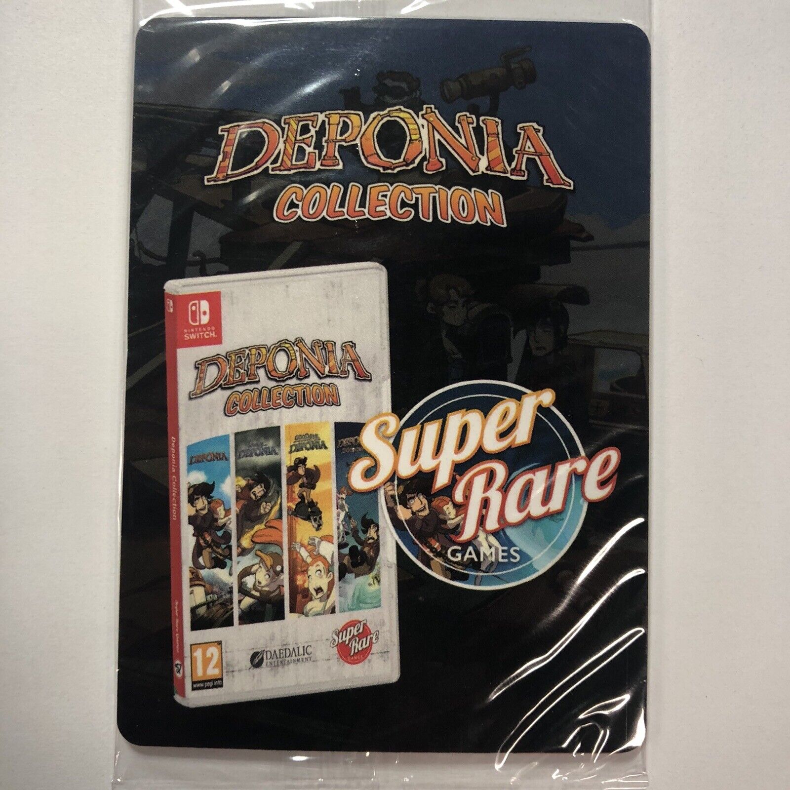 Deponia Collection Video Game Sealed 4 Trading Card Pack Super Rare Games SRG