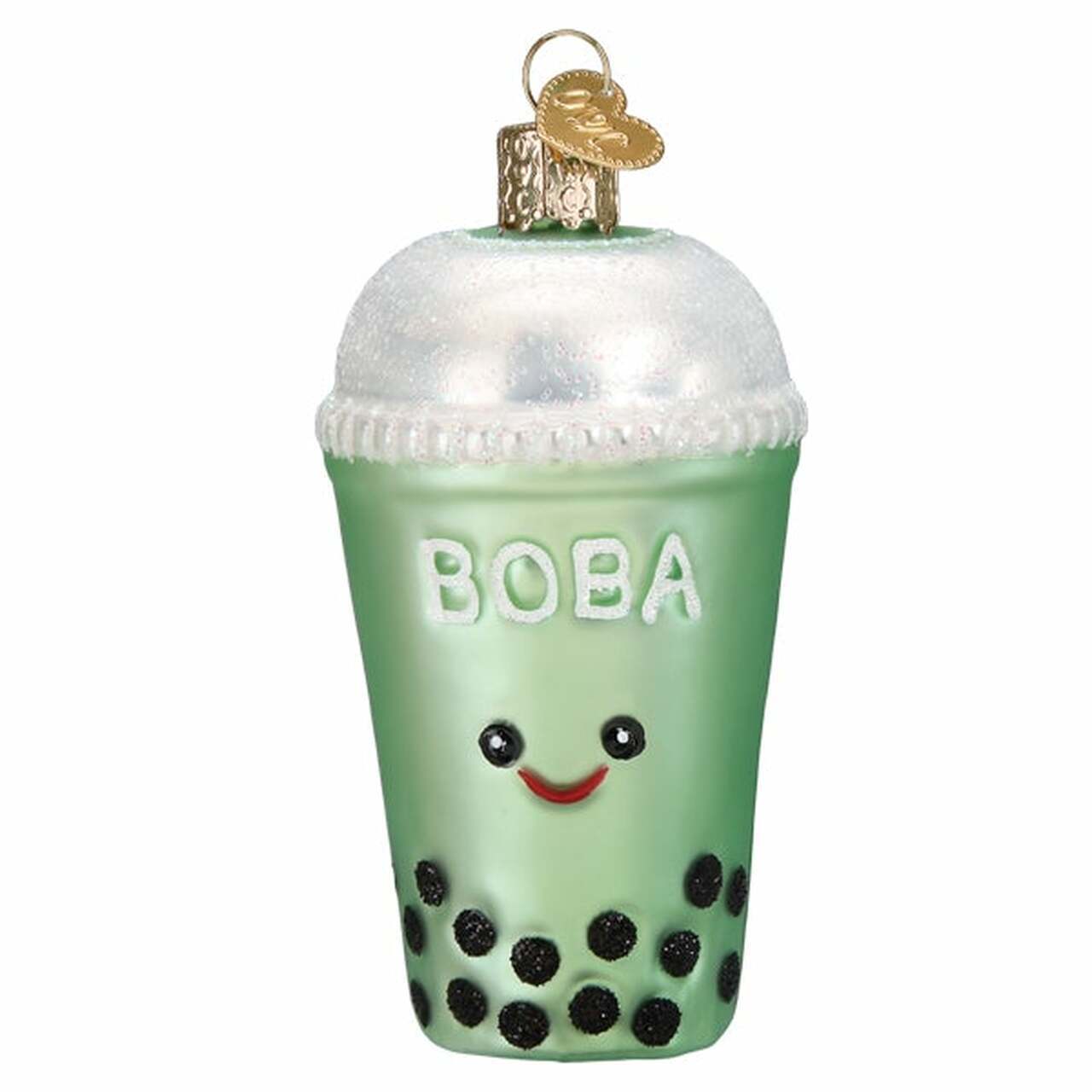 Old World Christmas BOBA TEA (BL32534) Glass Ornament w/ OWC Box