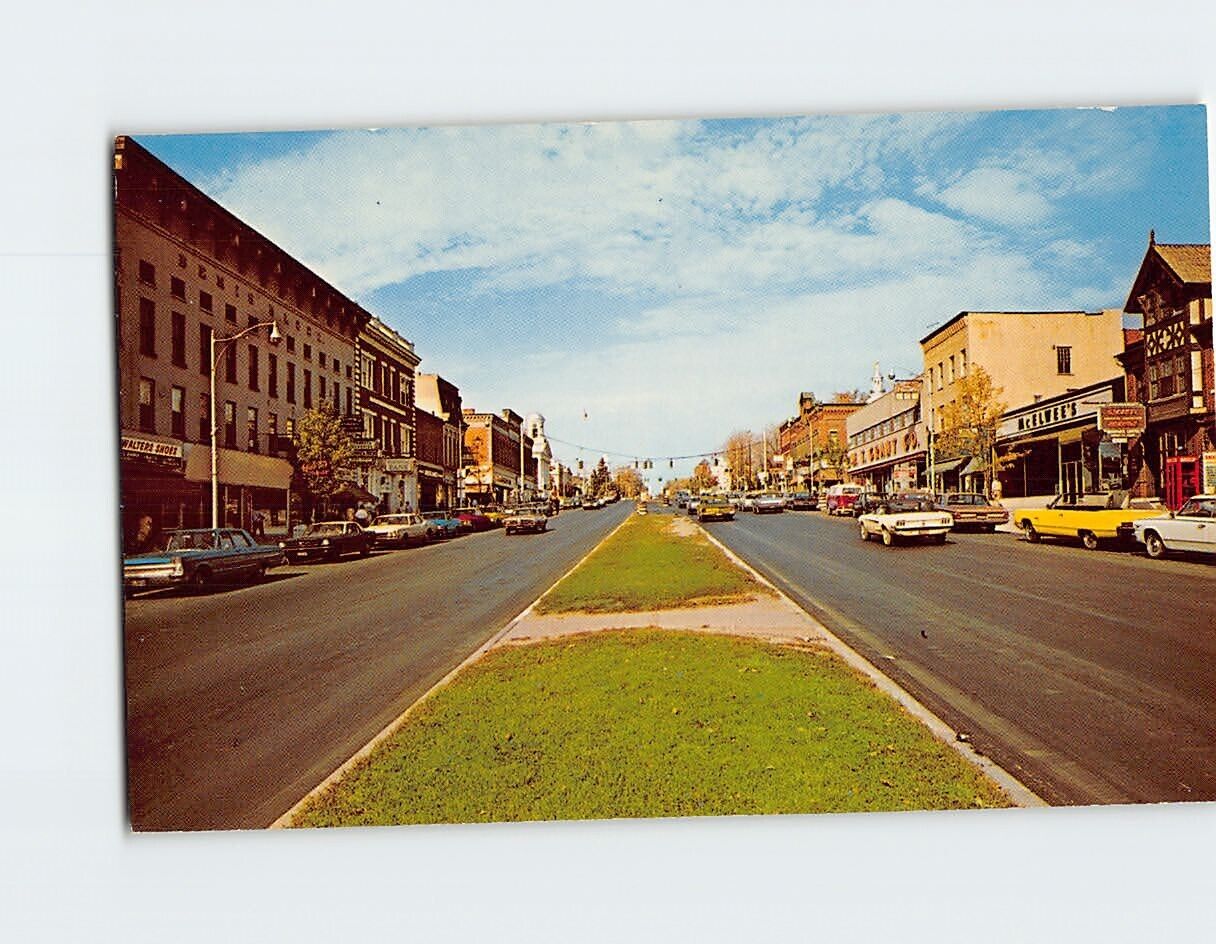 Postcard Main Street Canandaigua New York USA