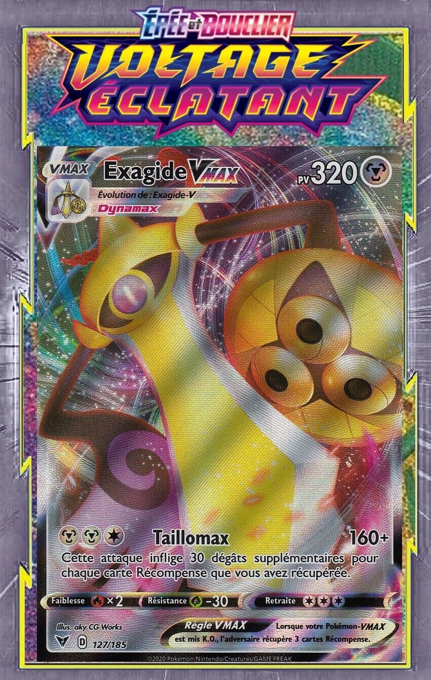 Exagide V MAX - EB04:Bright Voltage - 127/185 - Pokemon Card New FR