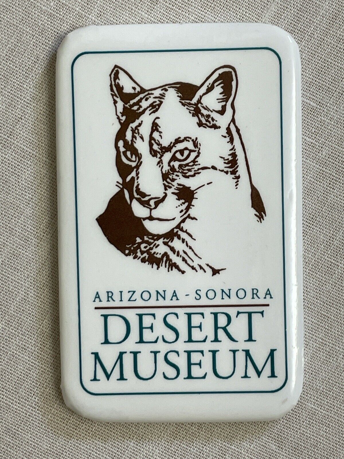 Arizona Sonora Desert Museum Souvenir Fridge Magnet Cougar