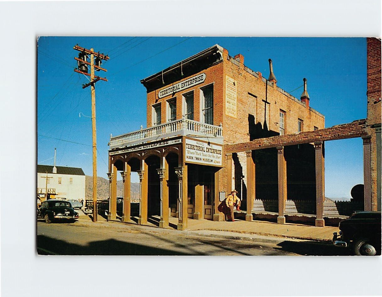 Postcard Territorial Enterprise Virginia City Nevada USA