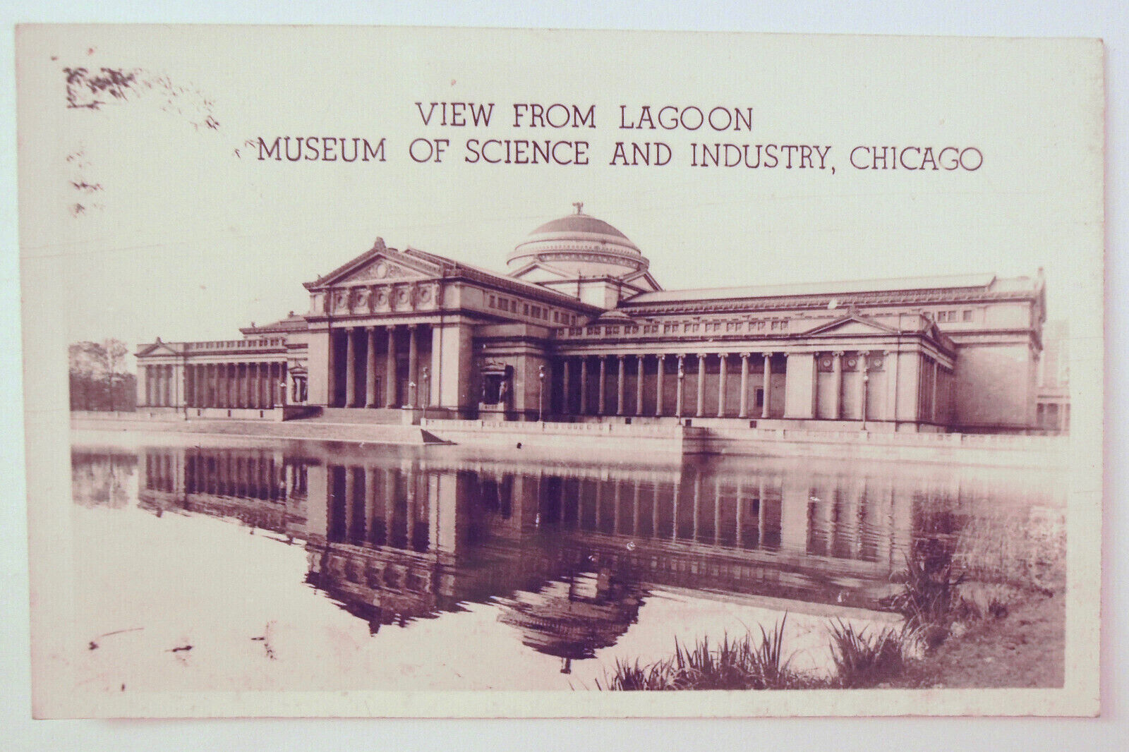 Museum of Science and Industry Chicago Illinois Vintage Postcard 1930s RPPC     