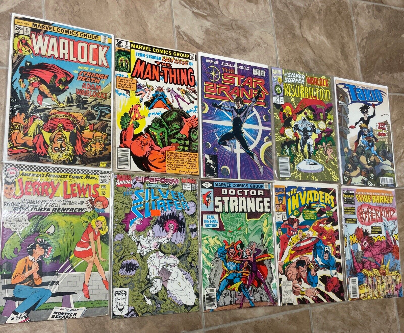 Lot Of 10 DC And Marvel Comics