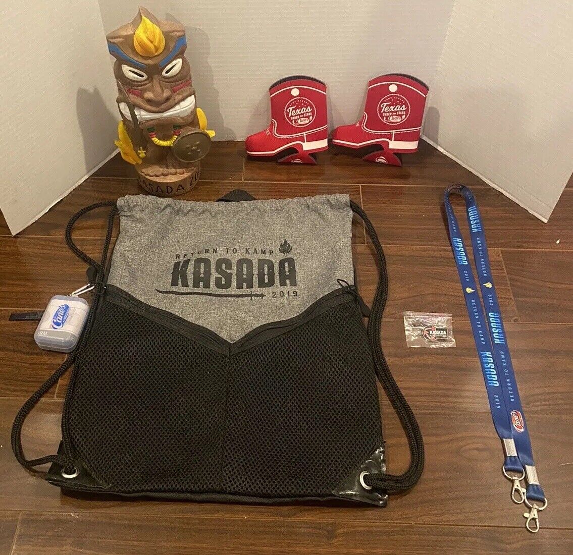 RARE Raising Cane’s 2019 Kamp KASADA Lot Backpack Crew Manager One Love Pack
