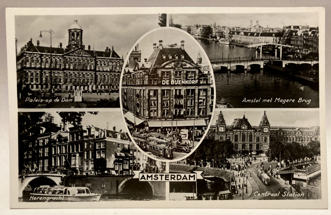 RPPC Amsterdam, Netherlands, Vintage Multi-View Photo Postcard