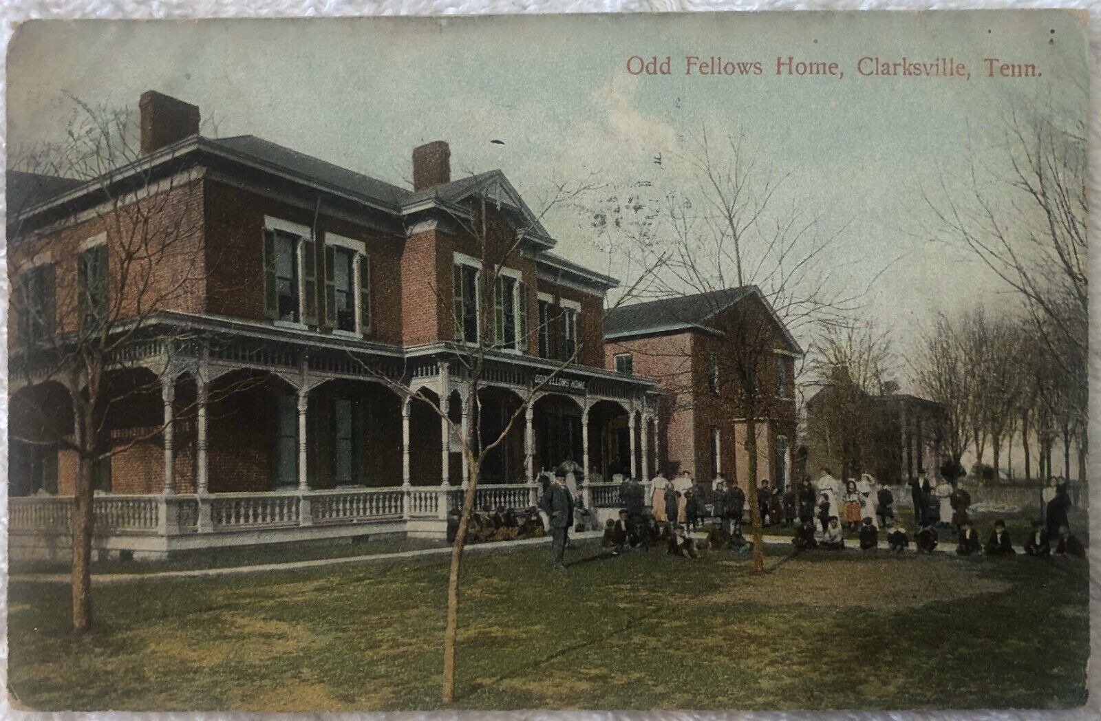 Clarksville Tennessee Postcard posted 1910 Odd Fellows Home