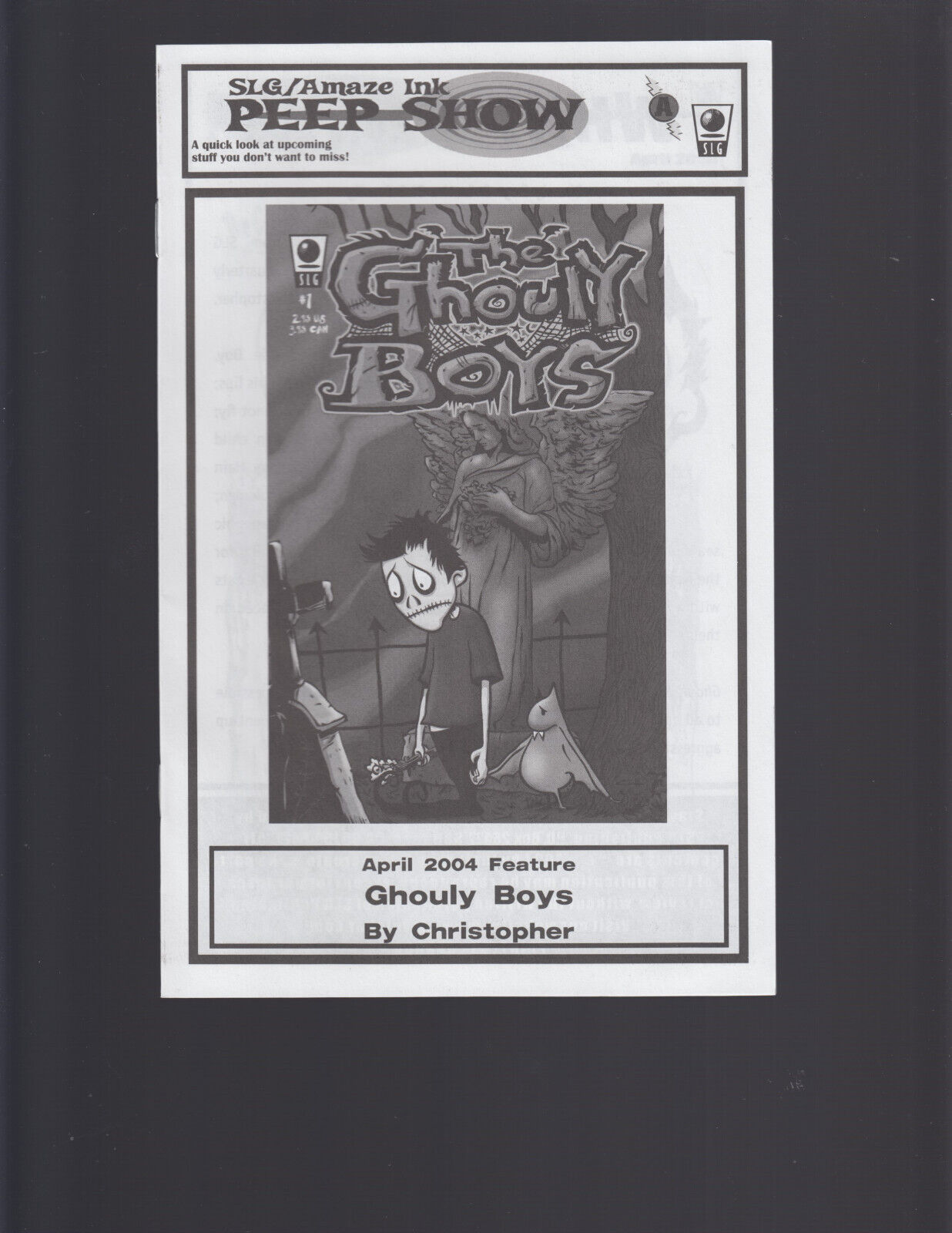 SLG / AMAZE INK PEEPSHOW v3 #2 (Ghouly Boys Ashcan Preview, Newsletter) NM 2004