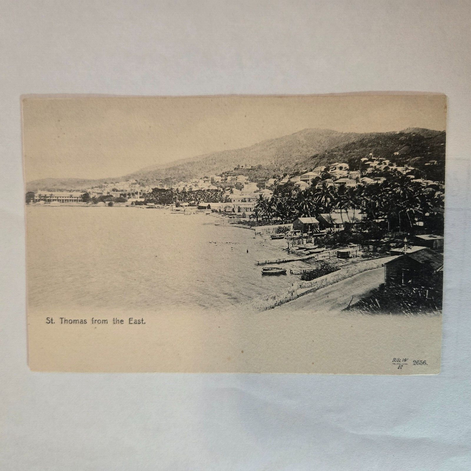 St Thomas Danish West Indies from the East Postcard ca 1905 Charlotte Amalie
