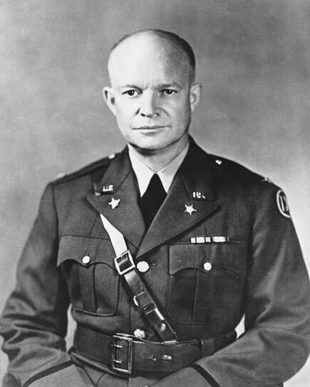 1941 Former US General DWIGHT D EISENHOWER Glossy 8x10 Photo Political Print