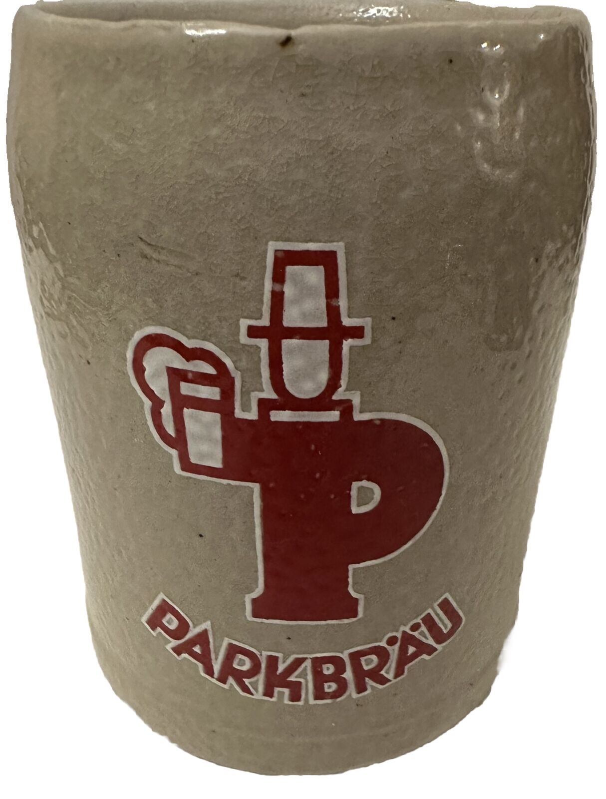Vintage Parkbrau Stoneware Beer Stein Mug German 0.5 L  Oktoberfest Collectible