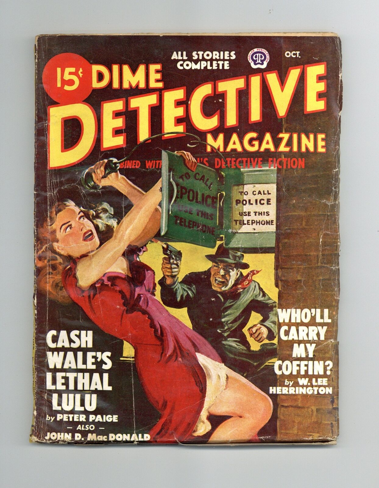 Dime Detective Magazine Pulp Oct 1948 Vol. 58 #2 GD+ 2.5
