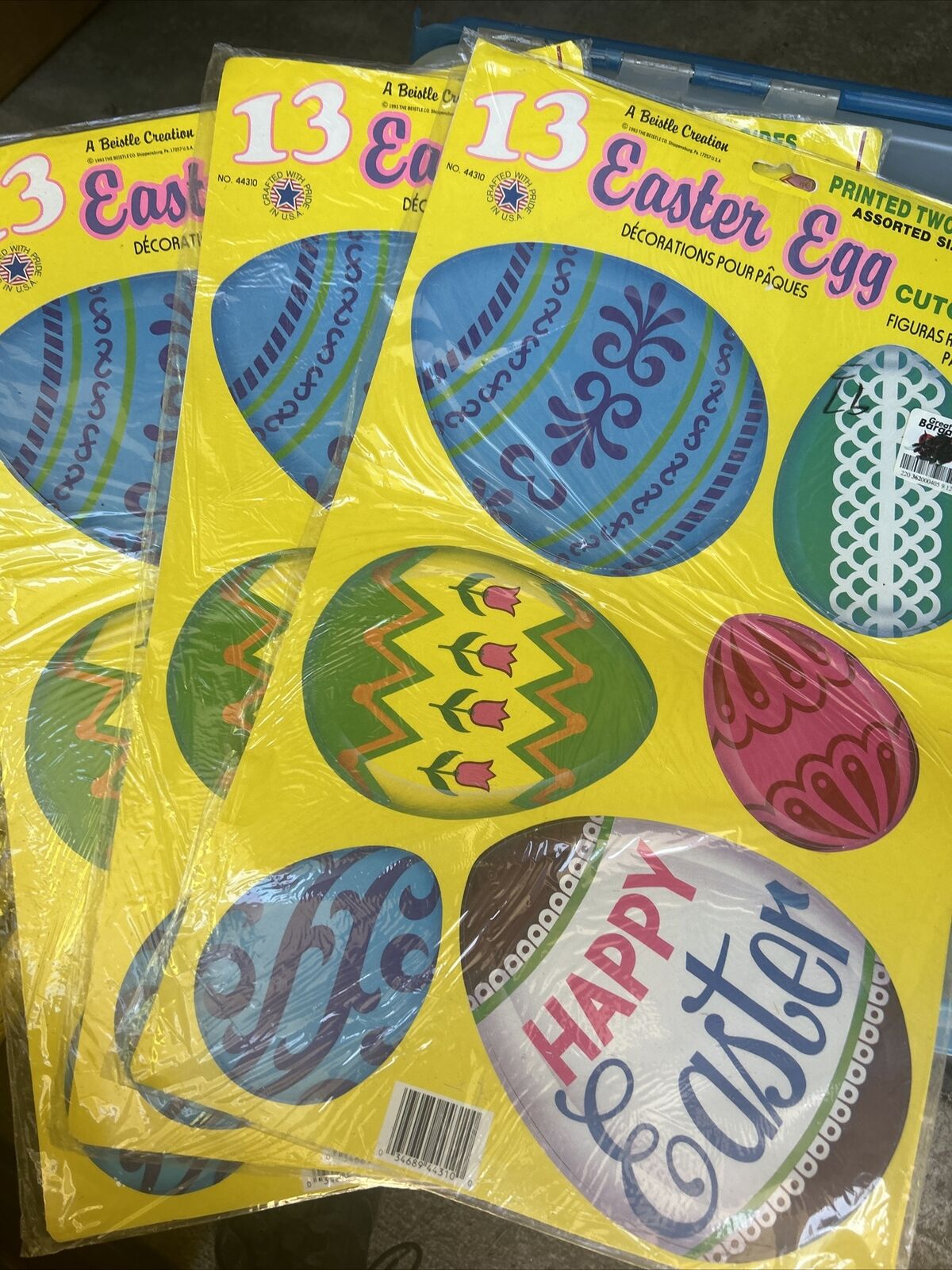 Bristle 1993 Easter Egg Cutouts 