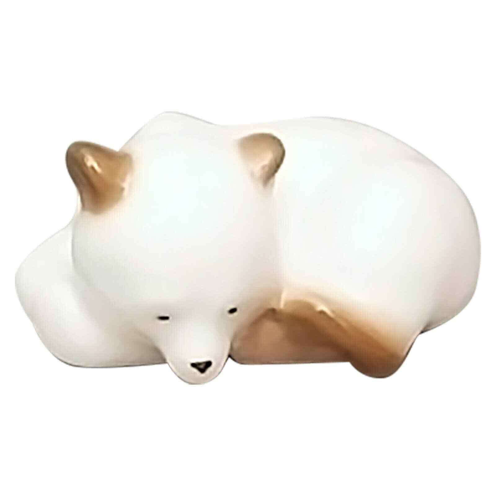 Lomonosov polar bear figurine LFZ sleeping baby bear imperial russian porcelain