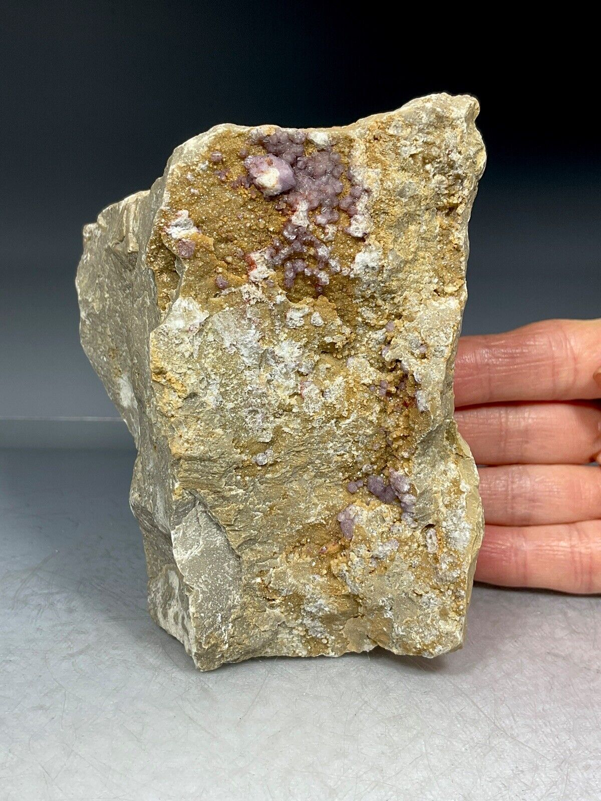 SS Rocks - Lavender Fluorite, Calcite, Quartz ( Green Lake, Wisconsin) 1.85lbs