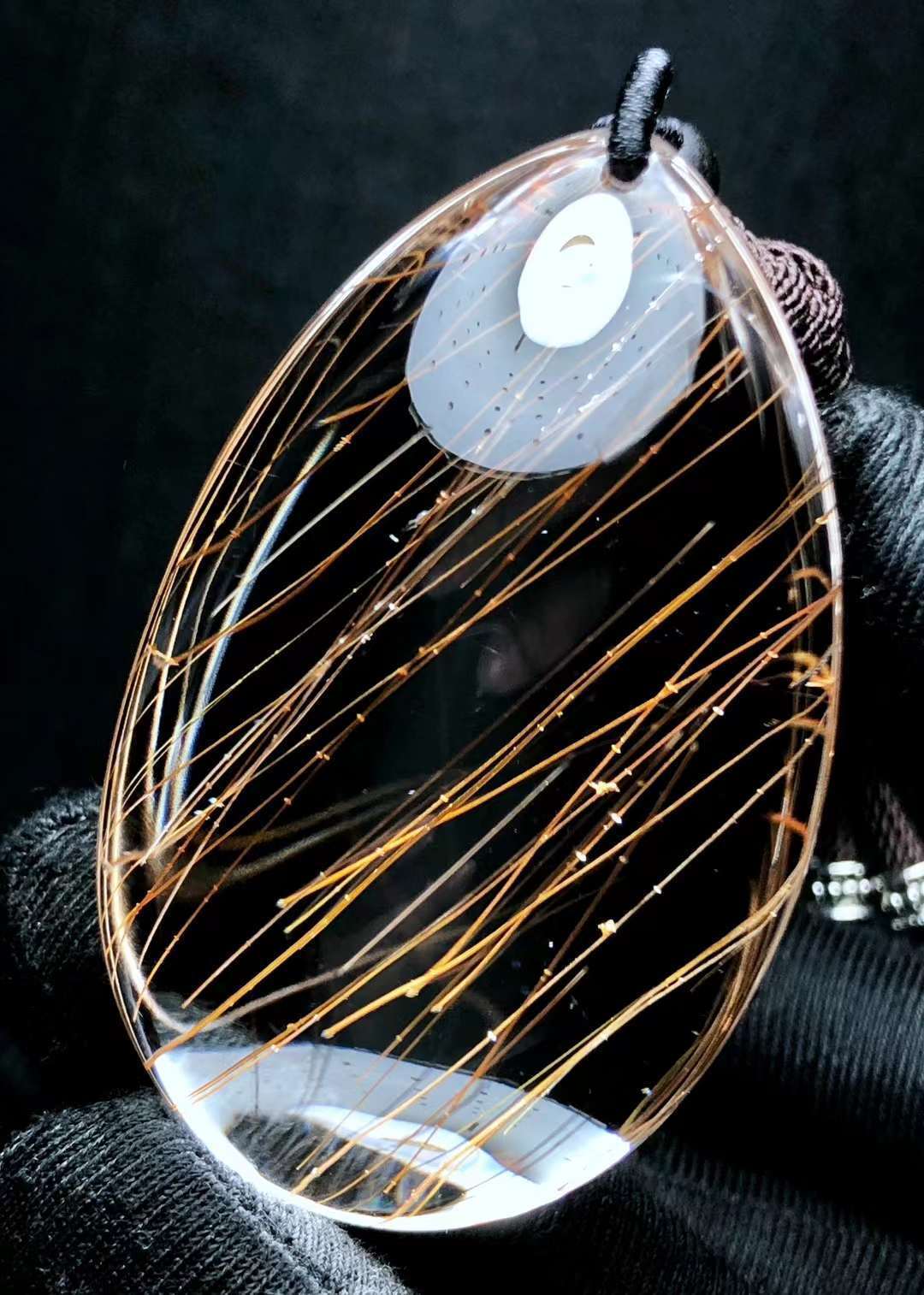Beautiful pure natural gold hair crystal Hair drop 💧 pendant，Nice color，classy