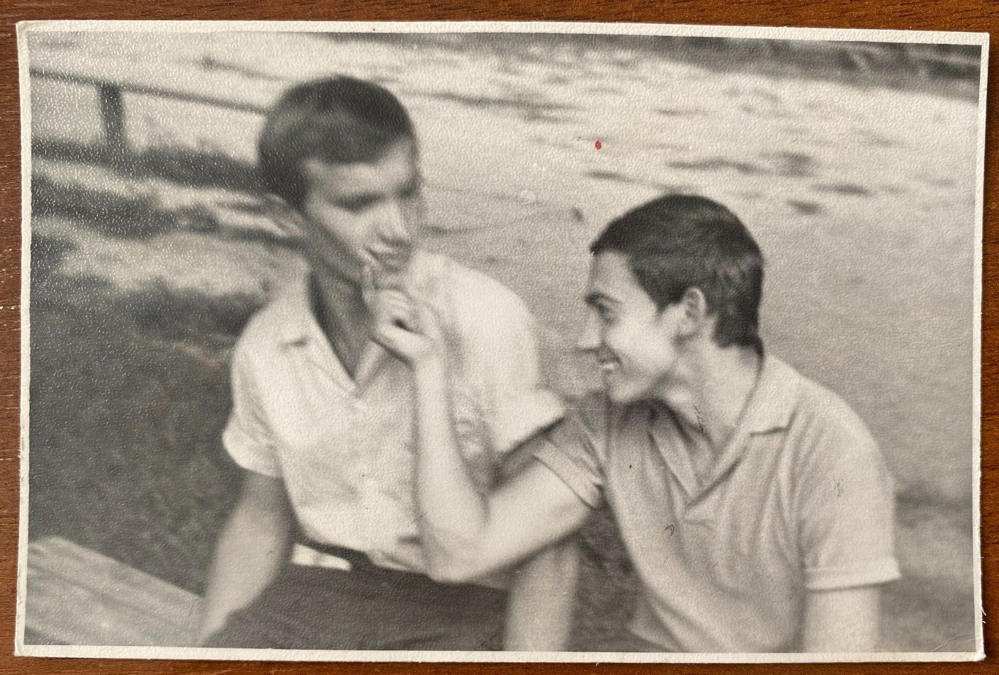 Affectionate gentle man strokes guy\'s face beautiful guys gay int Vintage photo