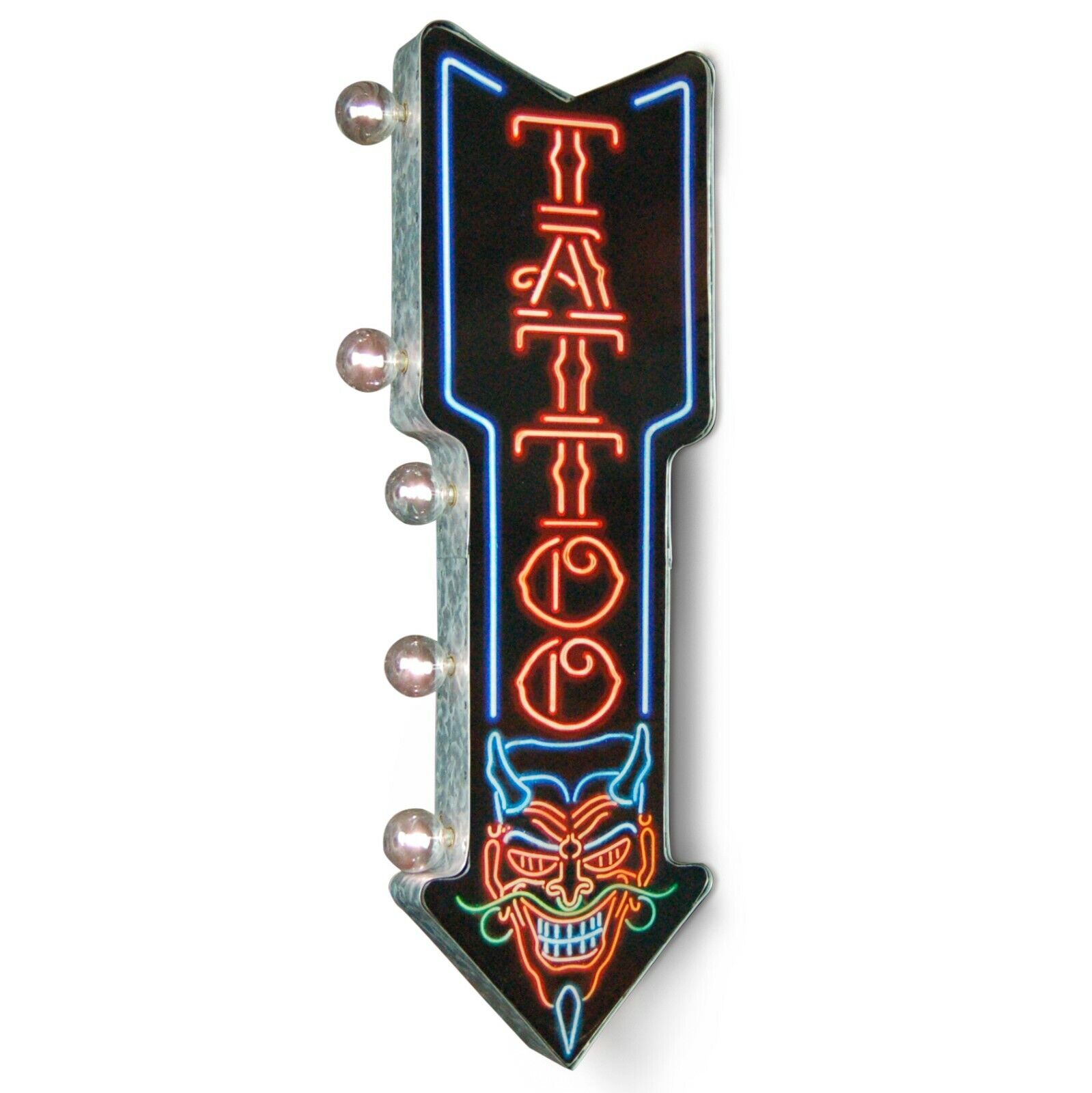 Tattoo Double-Sided Vintage Inspired LED Marquee Sign for the Home