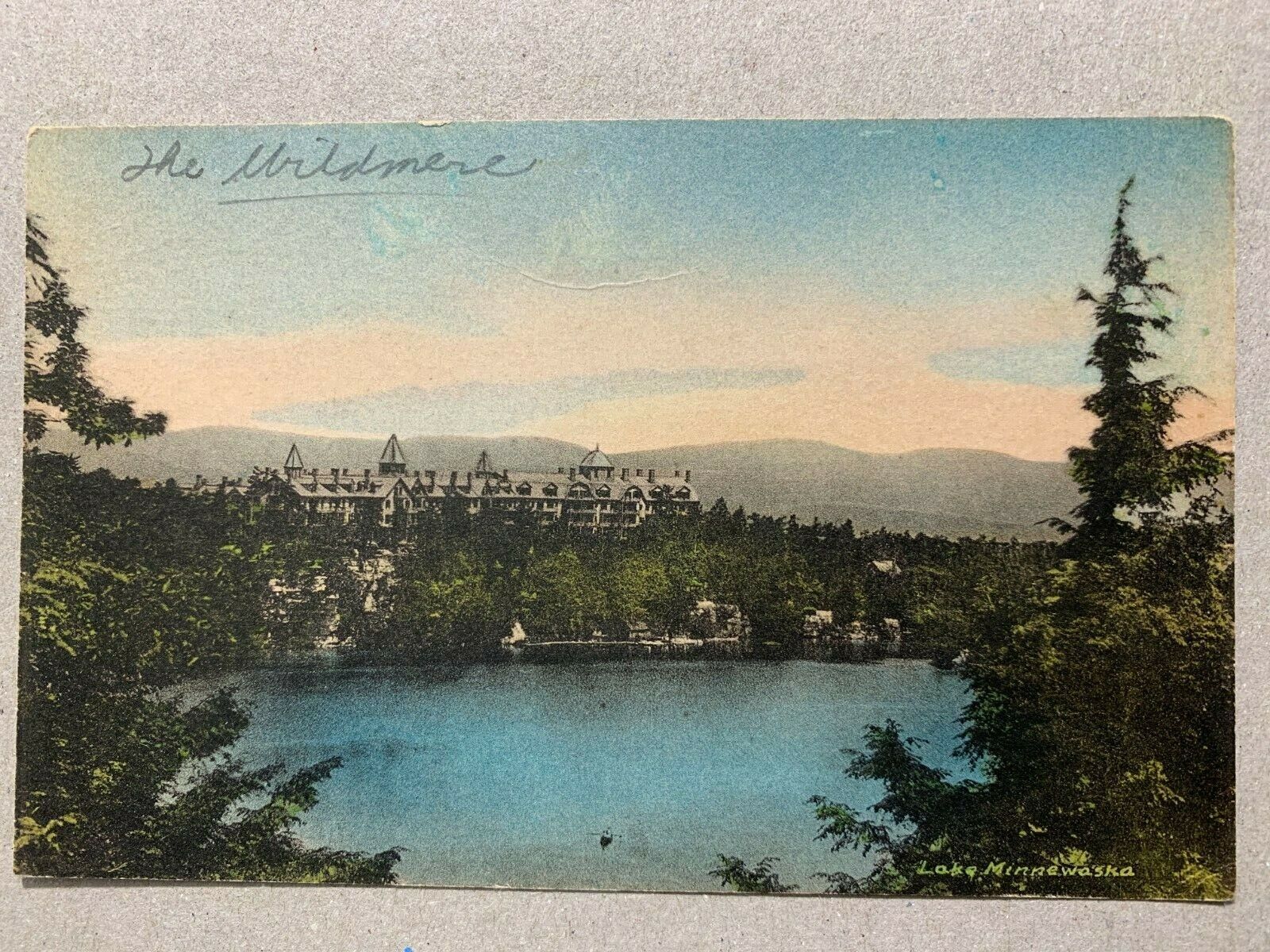 Postcard Lake Minnewaska NY - The Wildmere Hotel