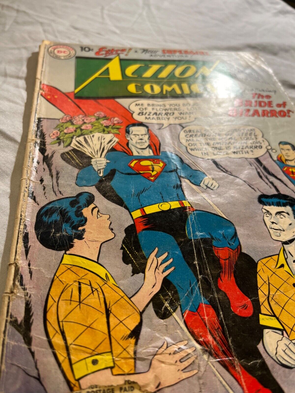 Action Comics #255 1959 FN+ 1st Bizarro Lois Lane 4th Supergirl   Combine Ship