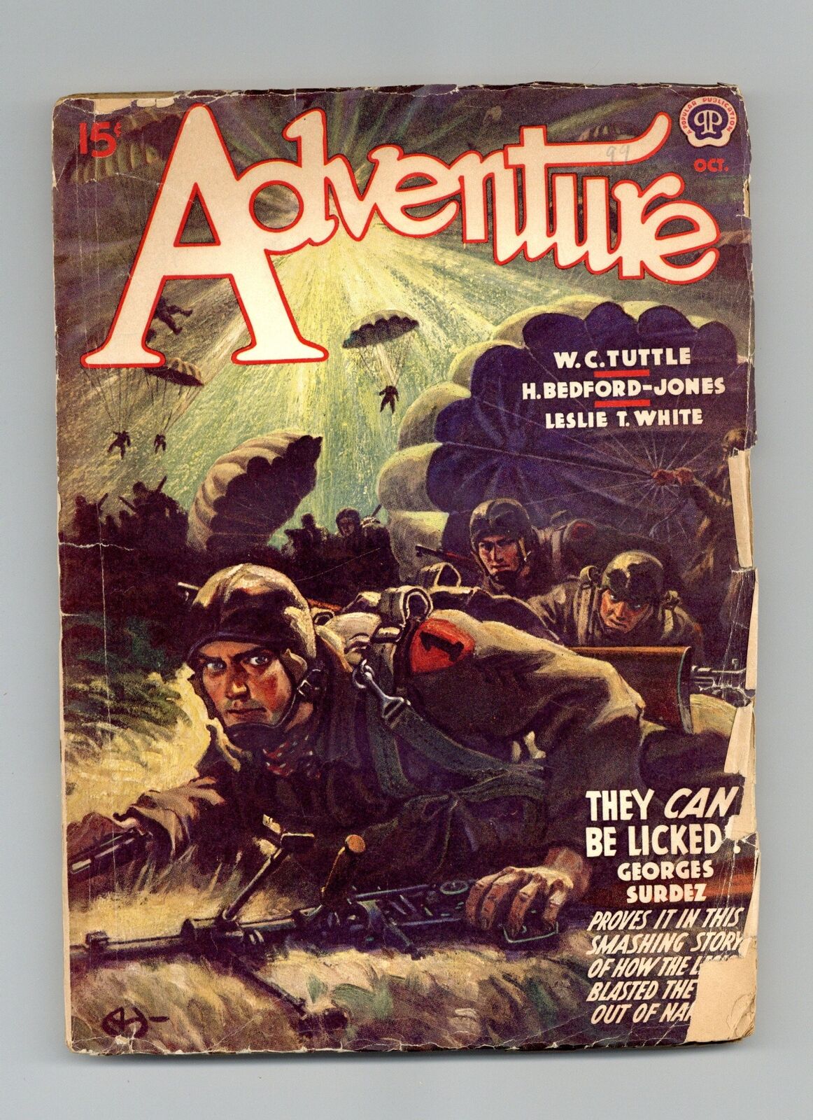 Adventure Pulp/Magazine Oct 1941 Vol. 105 #6 GD- 1.8 Low Grade