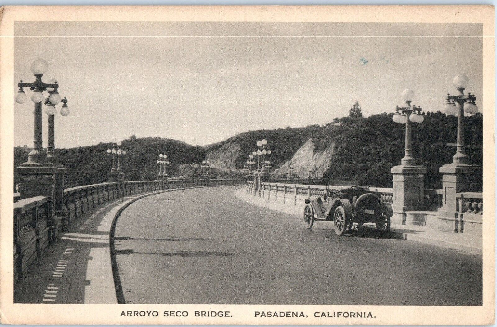 c1910 Vintage RPPC Real Photo Postcard Arroyo Seco Bridge Pasadena California