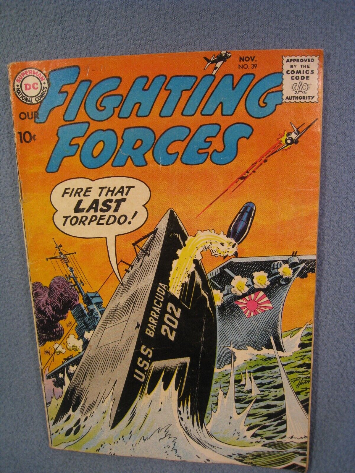 Vintage 1958 DC. Our Fighting Forces Comic No.39