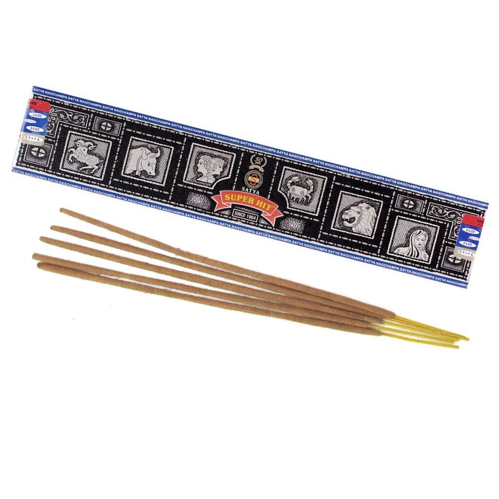 Super Hit Incense Sticks (15 g) by Satya - One Box