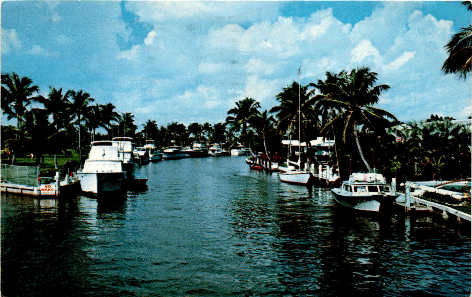 March 3, 1976, Fort Lauderdale, Florida, vacation, perfect weather, Postcard